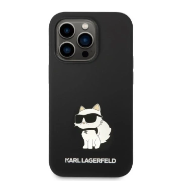 Etui Karl Lagerfeld KLHCP14XSNCHBCK do iPhone 14 Pro Max 6,7" hardcase Silicone Choupette czarny/black
