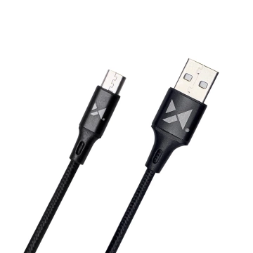 Wozinsky Kabel USB - microUSB 2.4A 1m schwarz (WUC-M1B)
