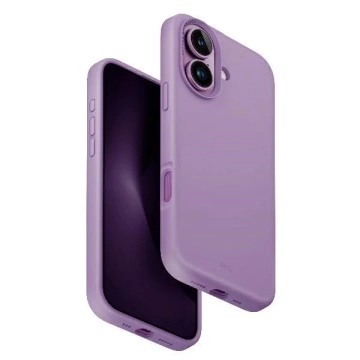 Etui UNIQ Lino Hue do iPhone 16 MagClick Różowe Silikonowe