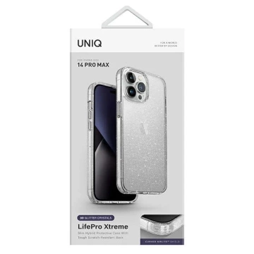 UNIQ Hülle für LifePro Xtreme iPhone 14 Pro Max 6.7" transparent/Lametta lucent