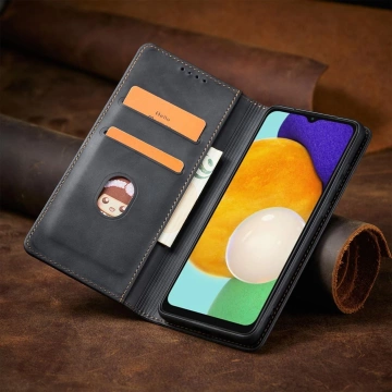 Magnet Fancy Case Case für Samsung Galaxy A13 5G Tasche Brieftasche Kartenhalter Schwarz