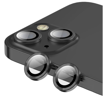 Nakładki ochronne Alogy Metal Lens szkło na obiektyw do Apple iPhone 13/ 13 Mini Black