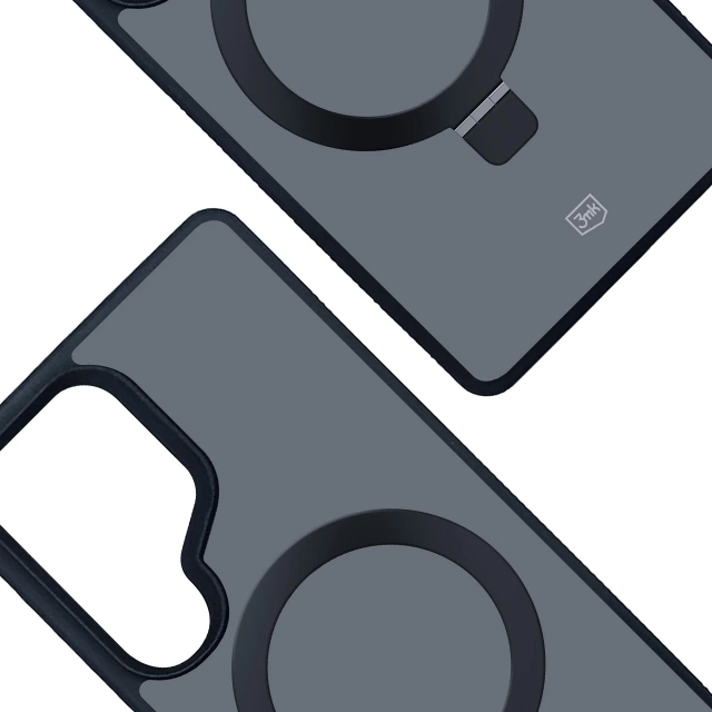Etui do Samsung Galaxy S25 Ultra 3mk Smoke Case Mag&Stand MagSafe Black