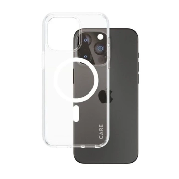 Etui do iPhone 15 Pro Max CARE by PanzerGlass Urban Combat Case MagSafe Przezroczysto-Białe