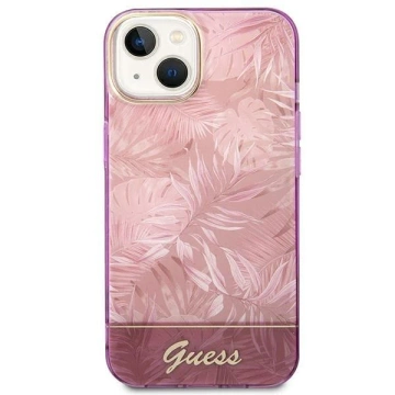 Etui Guess GUHCP14MHGJGHP do Apple iPhone 14 Plus 6,7" różowy/pink hardcase Jungle Collection