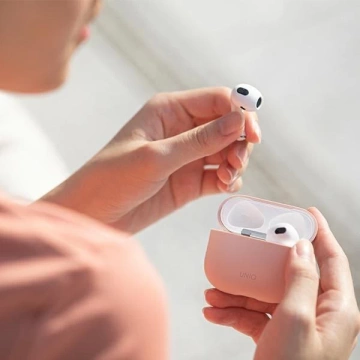 UNIQ Hülle Lino AirPods 3. Gen. Silikon grau / aschgrau