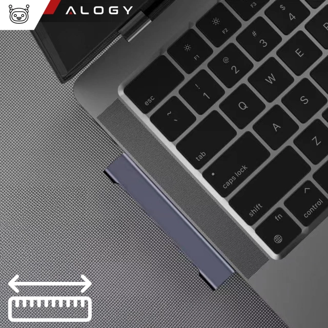 HUB rozdzielacz Alogy Adapter do komputera laptopa z USB-A do 3x USB-A 2.0 1x USB-A 3.0 Szary