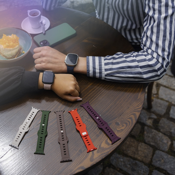 Smartwatch-Zubehör 3mk Silikon-Uhrenarmband für Apple Watch 42/44/45/49 mm Ocean Blue