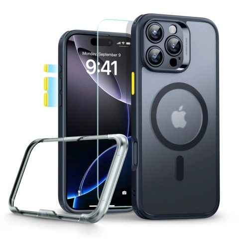 Etui ESR Classic Pro Set MagSafe iPhone 16 Pro Czarny Frosted