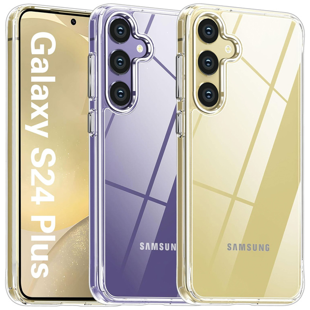 Hülle für Samsung Galaxy S24 Plus 3mk Armor Case Klares Gehäuse gepanzerte Rückseite transparent