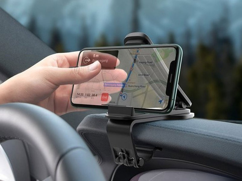 Baseus Big Mouth Pro Autohalterung für Armaturenbrett-Clip schwarz