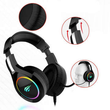 Słuchawki gamingowe Havit GAMENOTE H2232D RGB USB+3.5mm