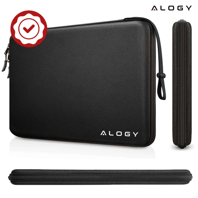 Torba na laptopa do MacBooka Air Pro 15" 16" Alogy ShieldCase Hard Foam Bag etui ochronne teczka 15-16" Czarna