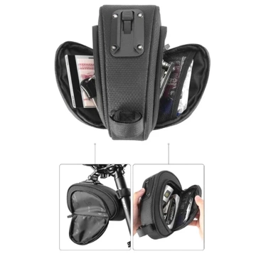 Torba Rockbros C40 Pod Siodełko Rowerowe Czarna Wodoodporna