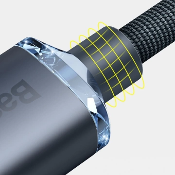 Baseus Crystal Shine Series Kabel USB-Kabel für schnelles Aufladen und Datenübertragung USB Typ C - Lightning 20W 1,2m Lila (CAJY000205)