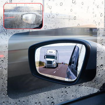2 x hydrophobe Nano-Folie, Fensteraufkleber, Spiegel, Regen, wasserdicht, für Auto, Auto, Badezimmer, 15 x 20 cm