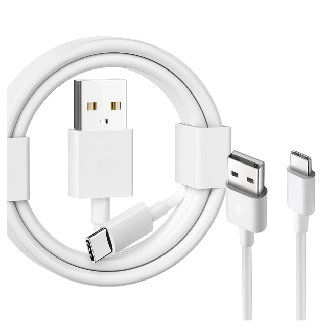 Kabel Xiaomi USB-A do USB-C 1 m – szybkie ładowanie 3A 60W, transfer danych, Quick Charge, oryginalny przewód Type-C do smartfonów i tabletów – Biały