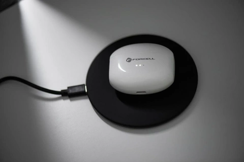 Forcell F-Audio TWS Clear Sound Kabellose Kopfhörer BT 5.3 Weiß