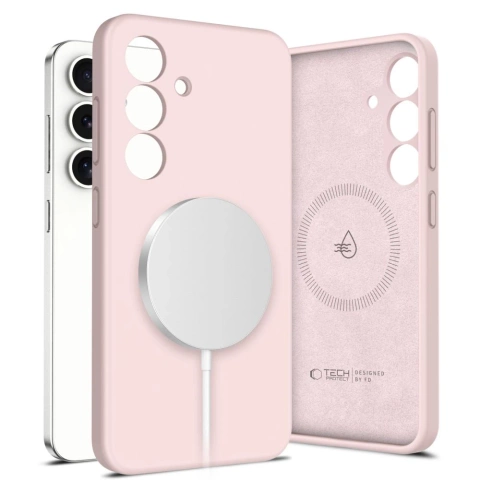 Etui do Samsung Galaxy S25 Tech-Protect Liquid Silicone MagSafe Pink Pearl