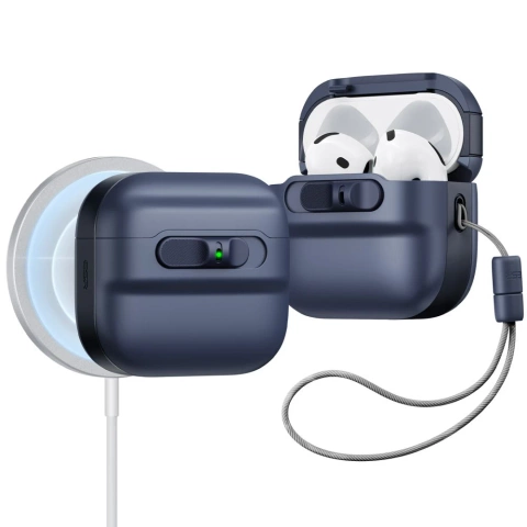 Etui ESR Pulse HaloLock MagSafe do AirPods 4 Niebieskie