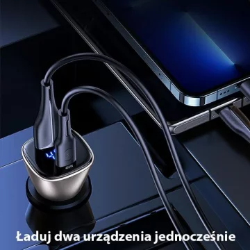 USAMS-Ladung. allein. C29 45W 2xUSB-A Fast Charge hellgold/hellgold CC154CC01 (US-CC154)