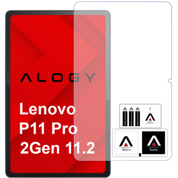 Gehärtetes Glas für Lenovo Tab P11 Pro 2 Gen 11.2 TB132 2Gen TB-132FU TB-132XU Alogy Displayschutzfolie Pro 9H