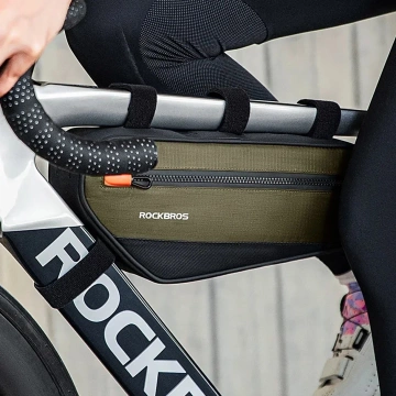Rockbros 30120079001 Fahrradtasche für 1,7 l Rahmen – Grün und Schwarz