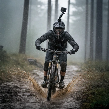 GoPro zestaw akcesoriów montażowych na kask do kamer sportowych GoPro, DJI, Insta360, SJCam, Eken (GoPro Cycling Helmet Chin Holder)