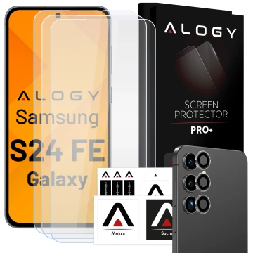 Alogy Glass Pack 3x Gehärtetes Glas für den Bildschirm 9h Glas für das Objektiv für Apple iPhone 14 Pro