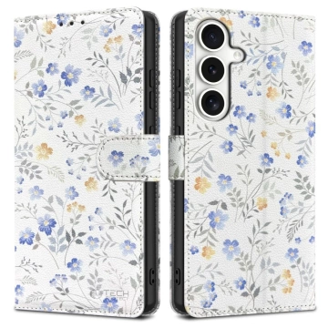 Etui do Samsung Galaxy S25 Tech-Protect Wallet Spring Flowers