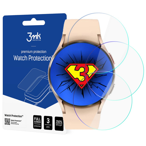 Displayschutzfolie x3 3mk Uhrenschutz für Samsung Galaxy Watch 4 40 mm