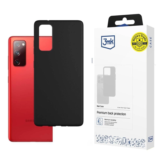 Matte Case 3mk Matt Phone Resistant Case für Samsung Galaxy S21 FE 5G Schwarz