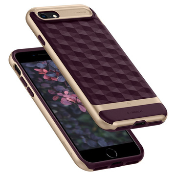 Etui Caseology Parallax für Apple iPhone 7 / 8 / SE 2020 / 2022 Burgund