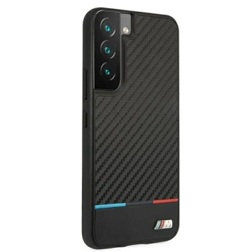 Etui na telefon BMW BMHCS22SPUCARTCBK do Samsung Galaxy S22 S901 black/czarny M Collection Triangles