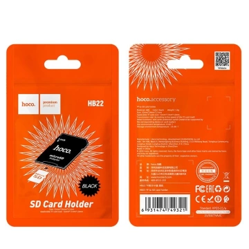 HOCO SD-Speicherkartenadapter HB22 Universal MicroSD auf SD Schwarz
