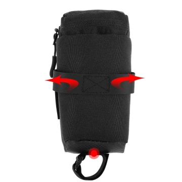 Wozinsky kleine Fahrradsatteltasche 0,6 l schwarz (WBB8BK schwarz)