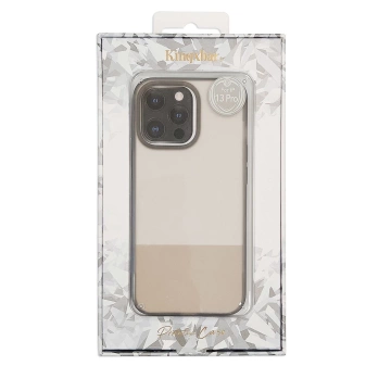 Kingxbar Plain Series Case Cover für iPhone 13 Pro Silikonhülle Grau