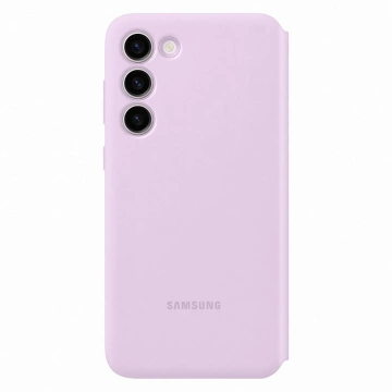 Samsung Smart View Wallet Case für Samsung Galaxy S23 Plus Cover Smart Flip Window Card Wallet Lilac (EF-ZS916CVEGWW)