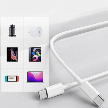 Kabel oryginalny Apple USB-C do USB-C do iPhone 15, 15 Pro, 15 Pro Max przewód 1m MUF72ZM/A Biały