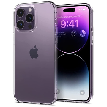 Etui obudowa case Spigen Liquid Crystal do Apple iPhone 14 Pro Crystal Clear + Szkło