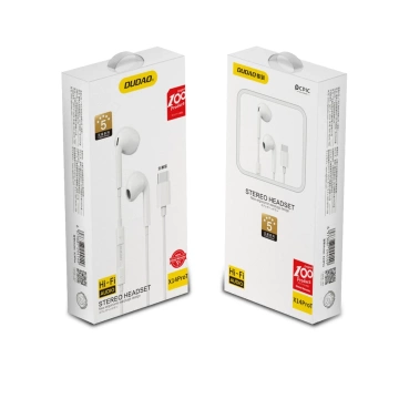 Dudao In-Ear-Kopfhörer mit USB-Typ-C-Anschluss weiß (X14PROT)