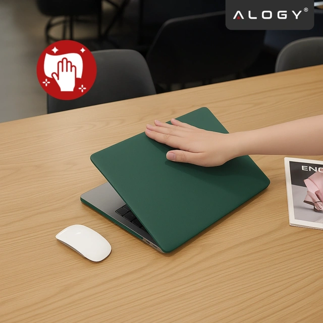Etui do Apple MacBook Air 13 / 13.3" 2018–2021 (M1 A2337/A2179/A1932) – elastyczna, matowa obudowa ochronna, lekka i odporna – Alogy AirGuard™ Zielony