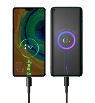 Baseus USB Type C - USB Type C Kabel Schnellladung Power Delivery Quick Charge 100 W 5 A 1 m schwarz (CATWJ-01)