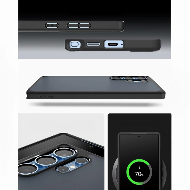 Etui do Samsung Galaxy S25 Ultra Spigen Ultra Hybrid Case Pokrowiec Frost Black