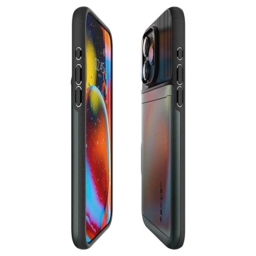Spigen Slim Armor CS Hülle für Apple iPhone 15 Pro – dunkelgrün