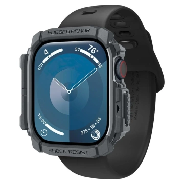 Apple Watch 10 Hülle (46 mm) Dunkelgrau Spigen Rugged Armor