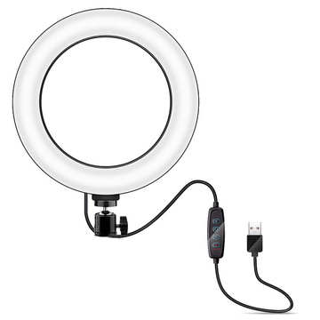 LED-Ringlampe 16cm Mini-Stativstativ Stativbeleuchtung für Selfie-Make-up-Fotos