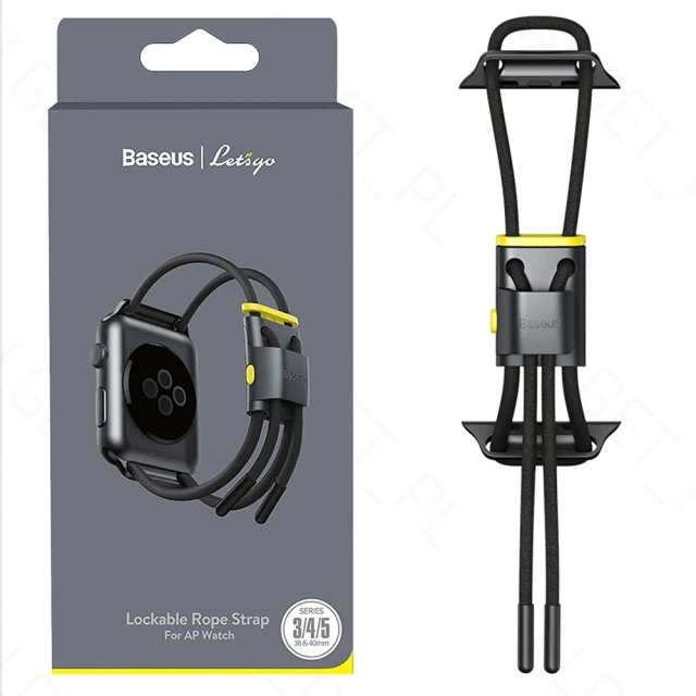 BASEUS Pasek do Apple Watch 3/4/5/6/SE 38-40mm Biały/różowy