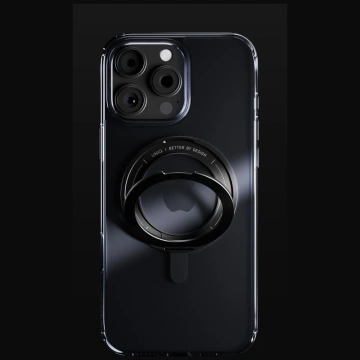 Etui UNIQ Swivix 360 Rotating Kickstand Czarny do iPhone 16 Pro Max