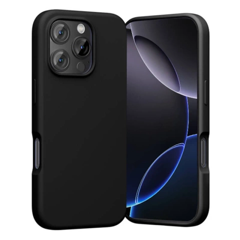 iPhone 16 Pro Max Vention MagSafe Silikon Schutzhülle Schwarz